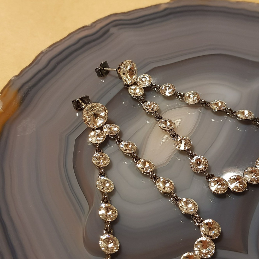 Kalina Swarovski Earrings Retro Lookmood Fashion N