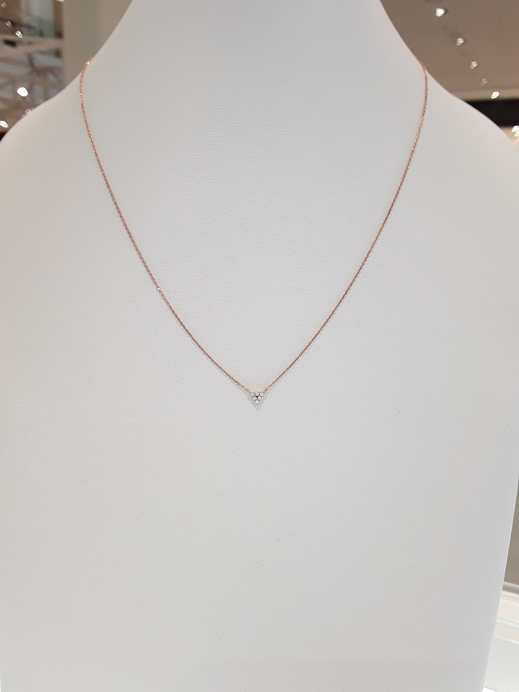 Stonehenge Rose Gold Necklace K0798 Daily Look Lux