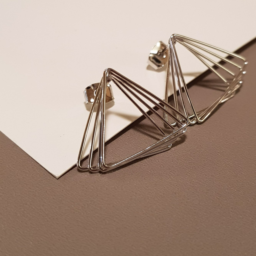 Dino Modern Drop Earrings 2color Geek Sik Dodgy St