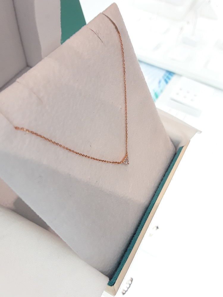 Stonehenge Rose Gold Necklace K0798 Daily Look Lux