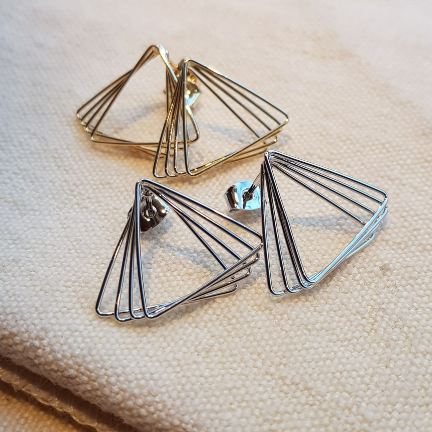 Dino Modern Drop Earrings 2color Geek Sik Dodgy St