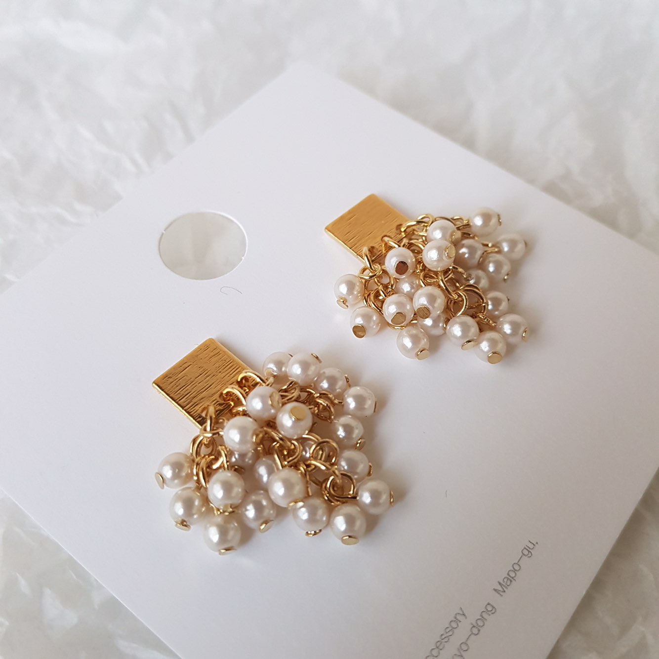 Aiina Pearl Song Drop Earrings Wedding Look Office
