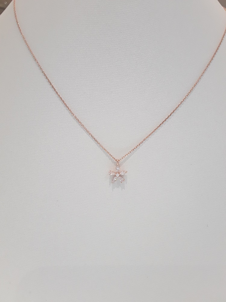 Stonehenge rose gold necklace I0083 Daily Look Lov