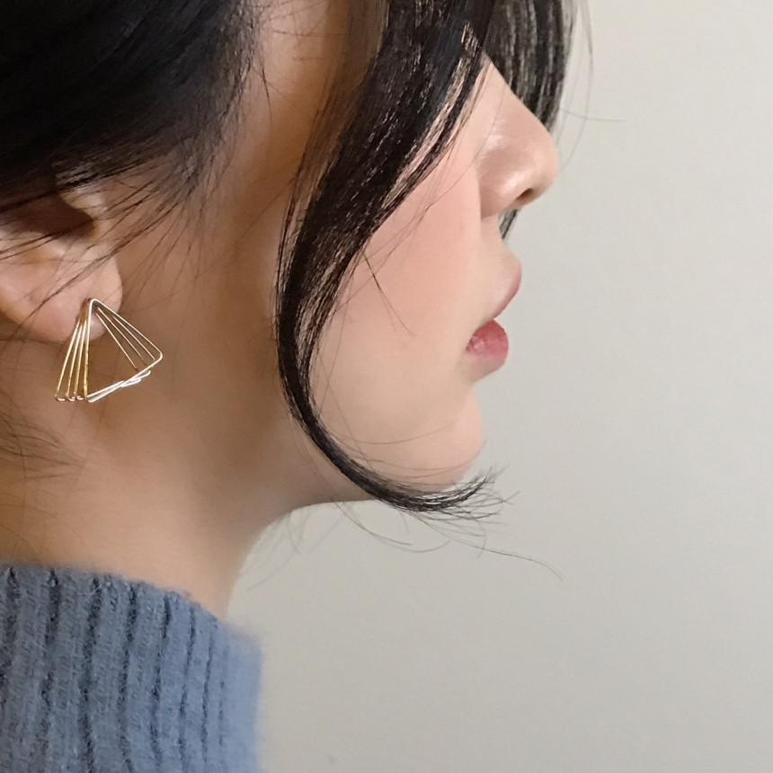 Dino Modern Drop Earrings 2color Geek Sik Dodgy St