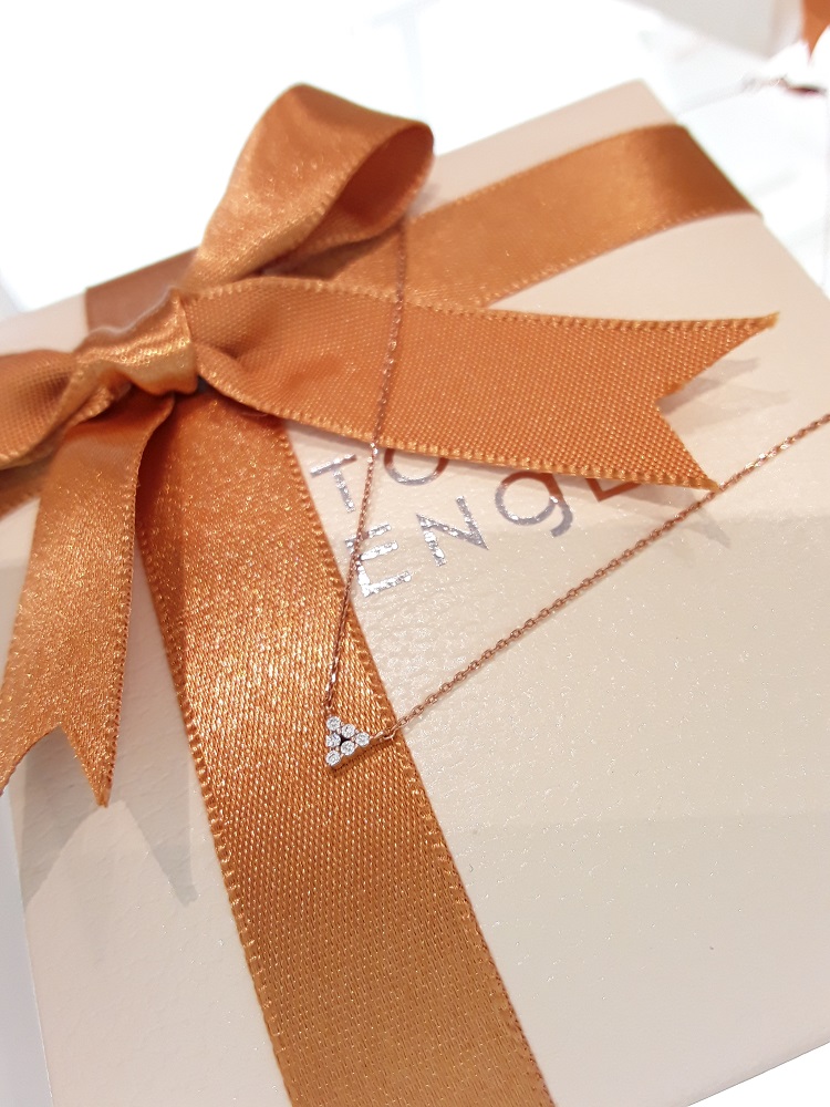 Stonehenge Rose Gold Necklace K0798 Daily Look Lux