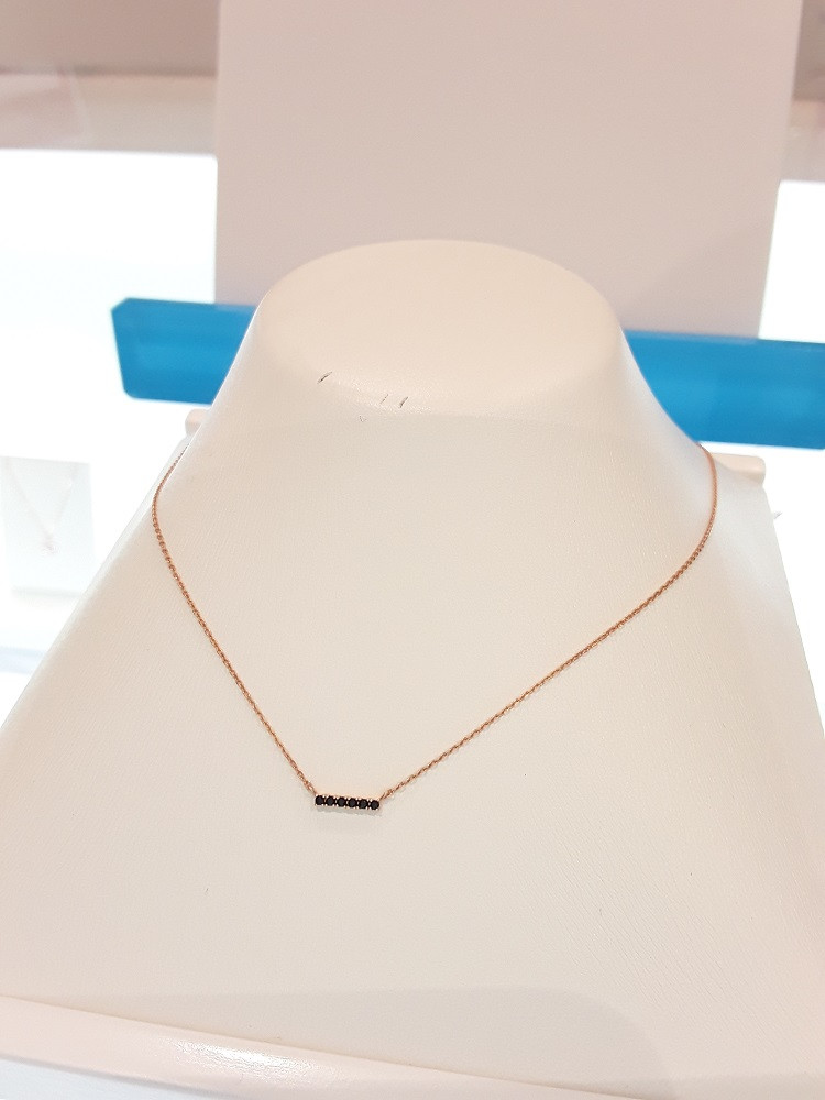 Stonehenge rose gold necklace K0800 Cozy style Sim