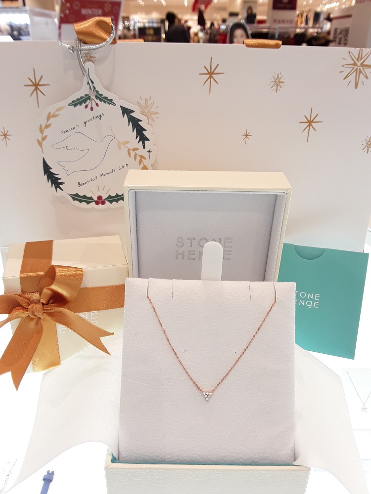 Stonehenge Rose Gold Necklace K0798 Daily Look Lux