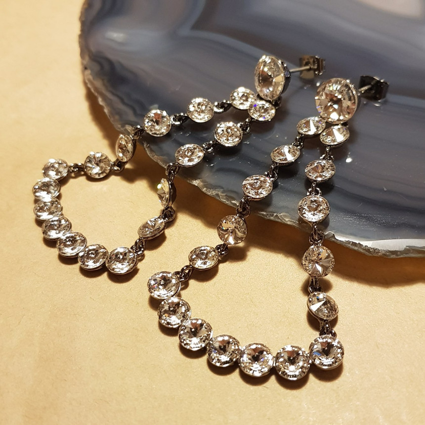 Kalina Swarovski Earrings Retro Lookmood Fashion N