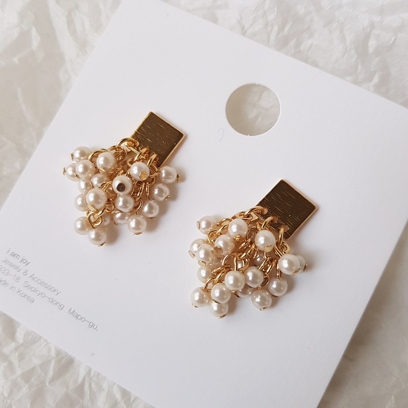 Aiina Pearl Song Drop Earrings Wedding Look Office