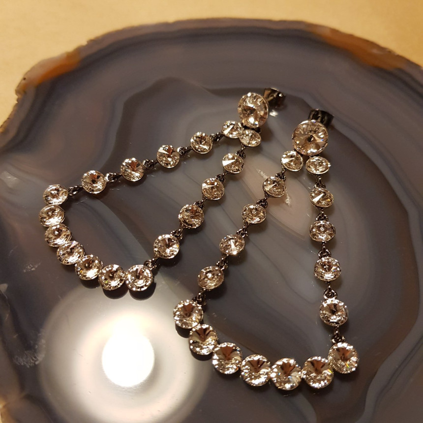 Kalina Swarovski Earrings Retro Lookmood Fashion N