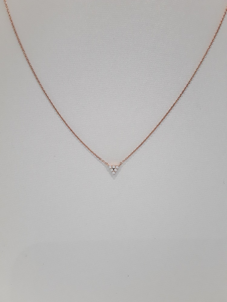Stonehenge Rose Gold Necklace K0798 Daily Look Lux