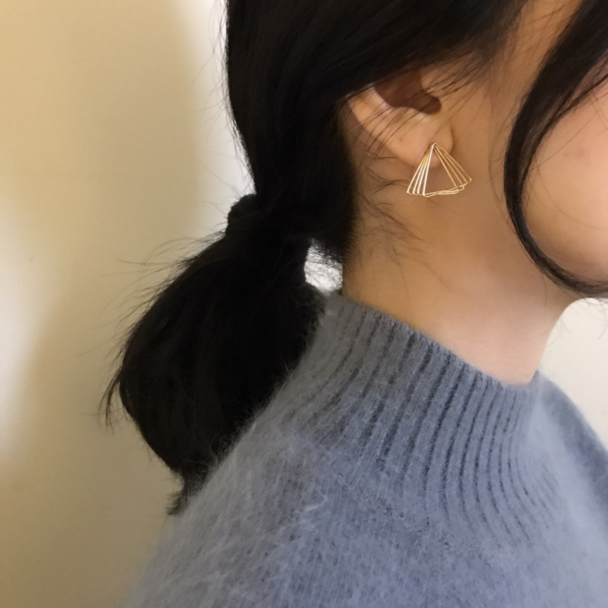 Dino Modern Drop Earrings 2color Geek Sik Dodgy St