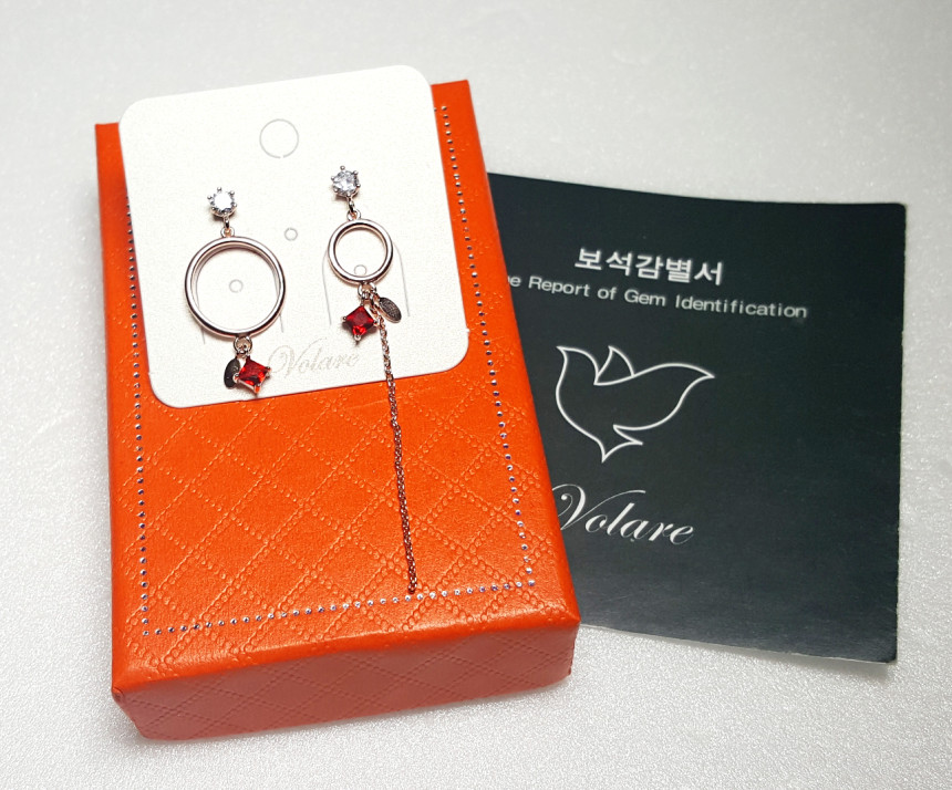 Volare Red Berry Earrings SPE321 Lovely coordinati