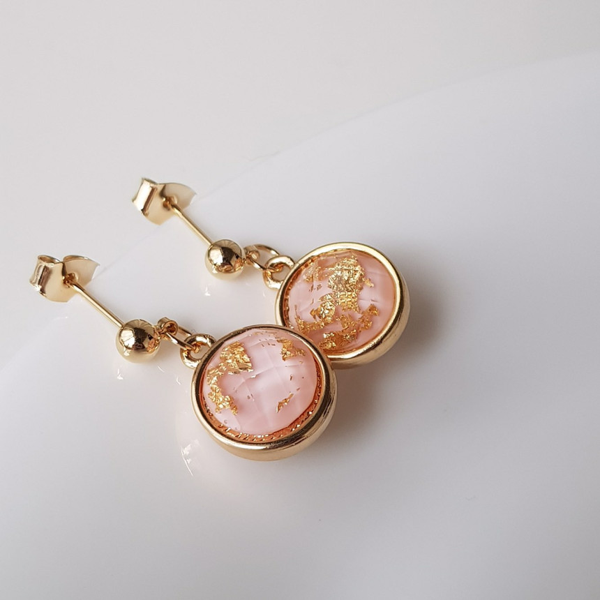 Space Ball HOMEYAKA Cubic Drop Earrings 4color Lov