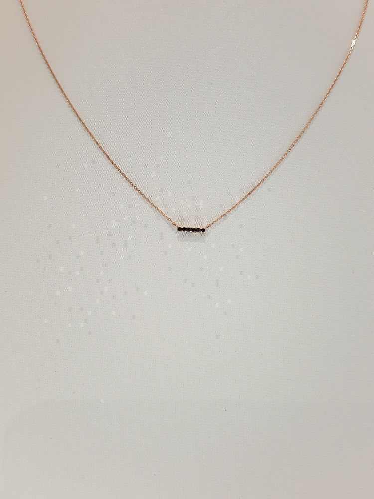 Stonehenge rose gold necklace K0800 Cozy style Sim