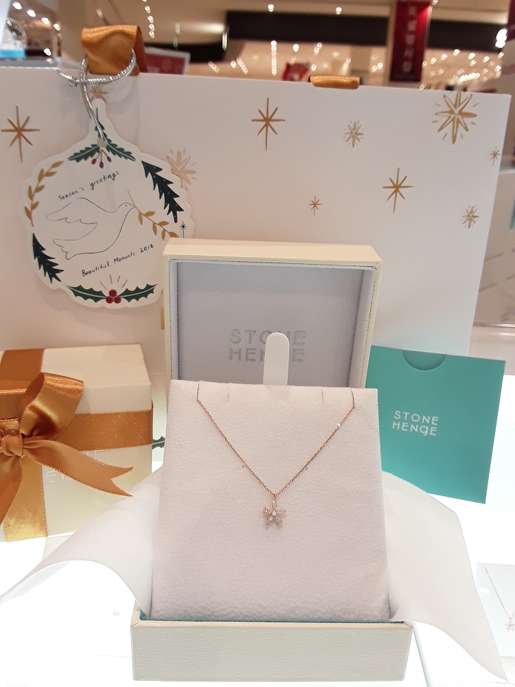 Stonehenge rose gold necklace I0083 Daily Look Lov