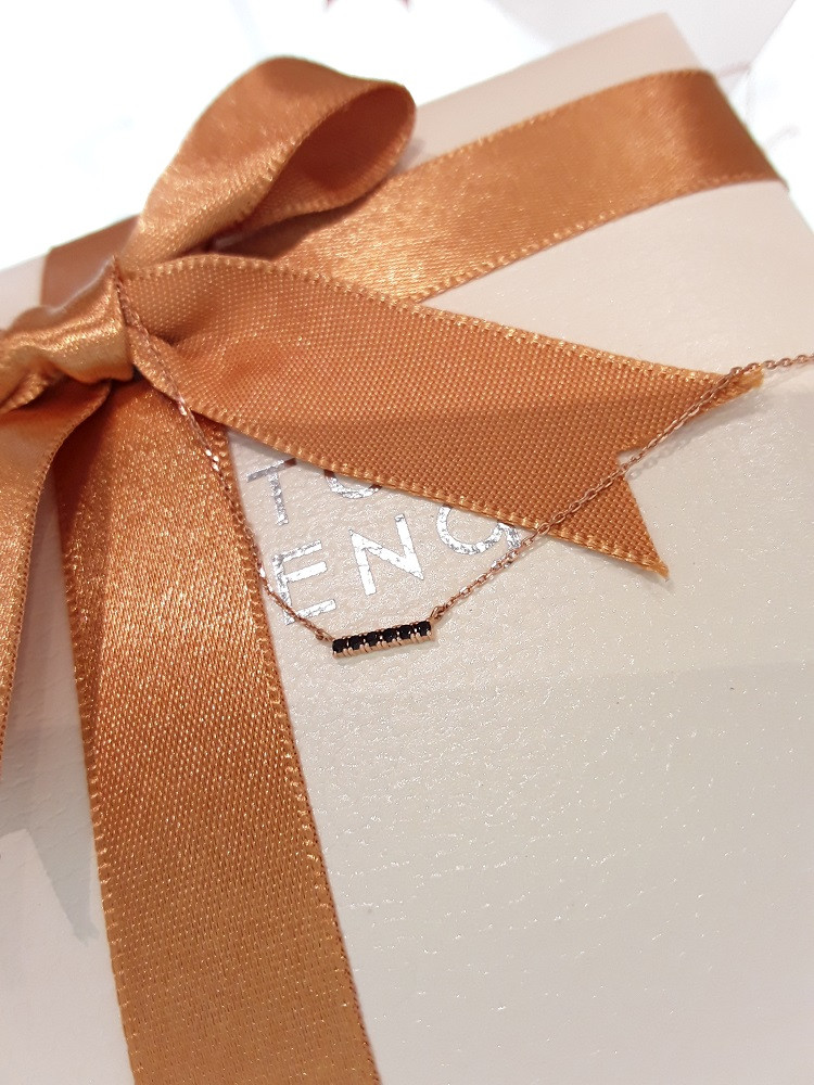 Stonehenge rose gold necklace K0800 Cozy style Sim