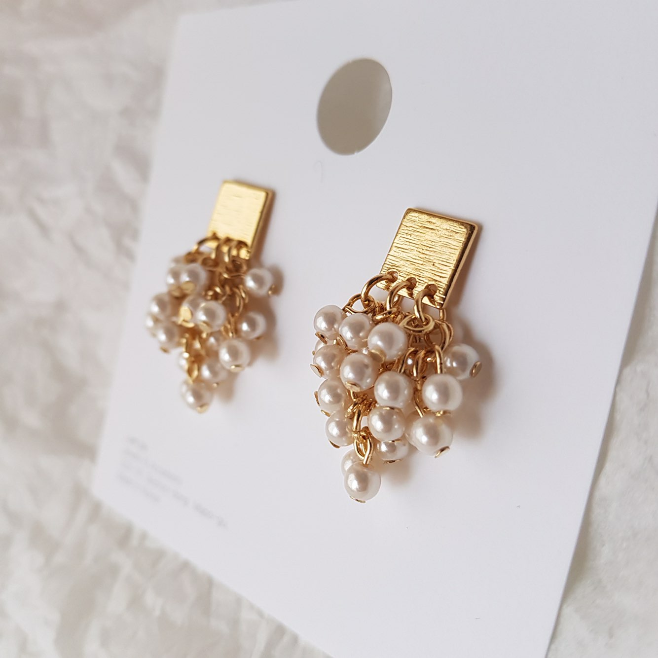 Aiina Pearl Song Drop Earrings Wedding Look Office