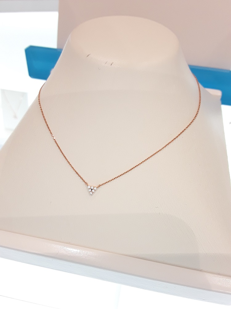 Stonehenge Rose Gold Necklace K0798 Daily Look Lux