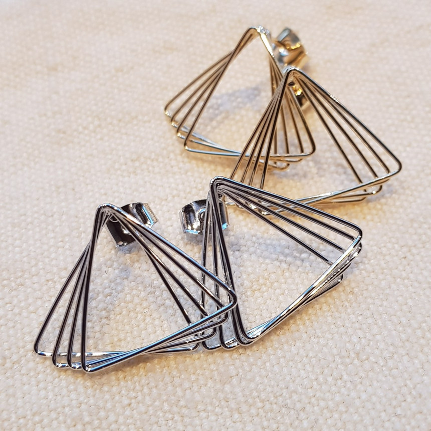 Dino Modern Drop Earrings 2color Geek Sik Dodgy St