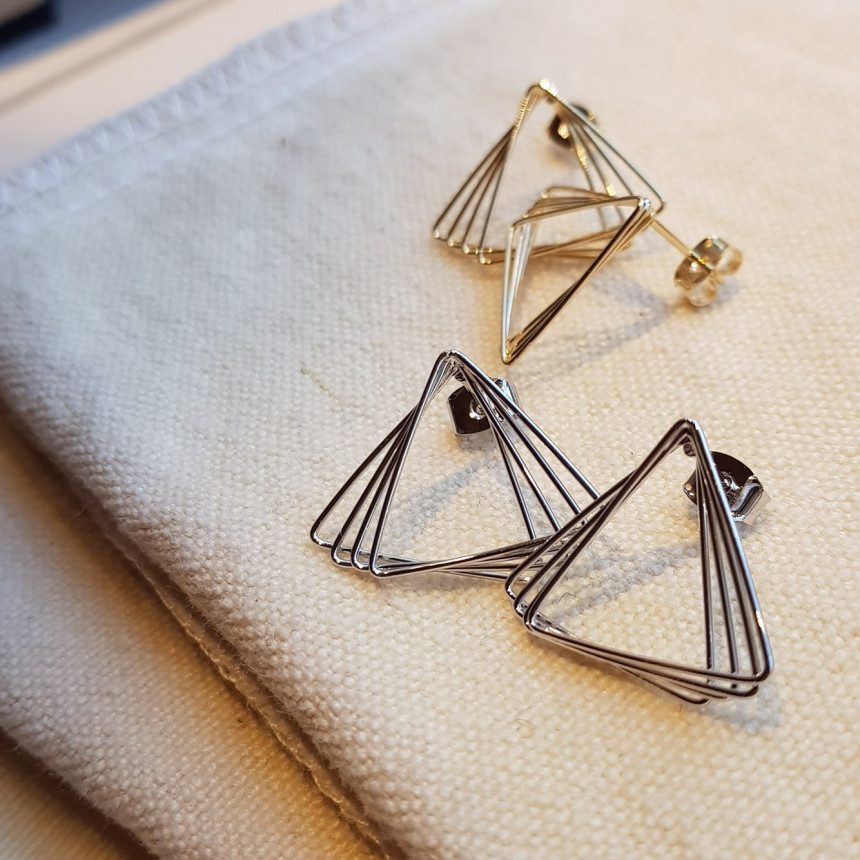 Dino Modern Drop Earrings 2color Geek Sik Dodgy St