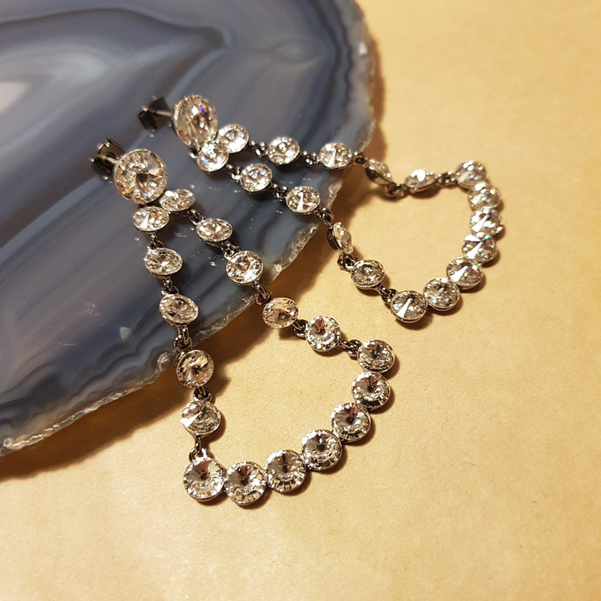 Kalina Swarovski Earrings Retro Lookmood Fashion N