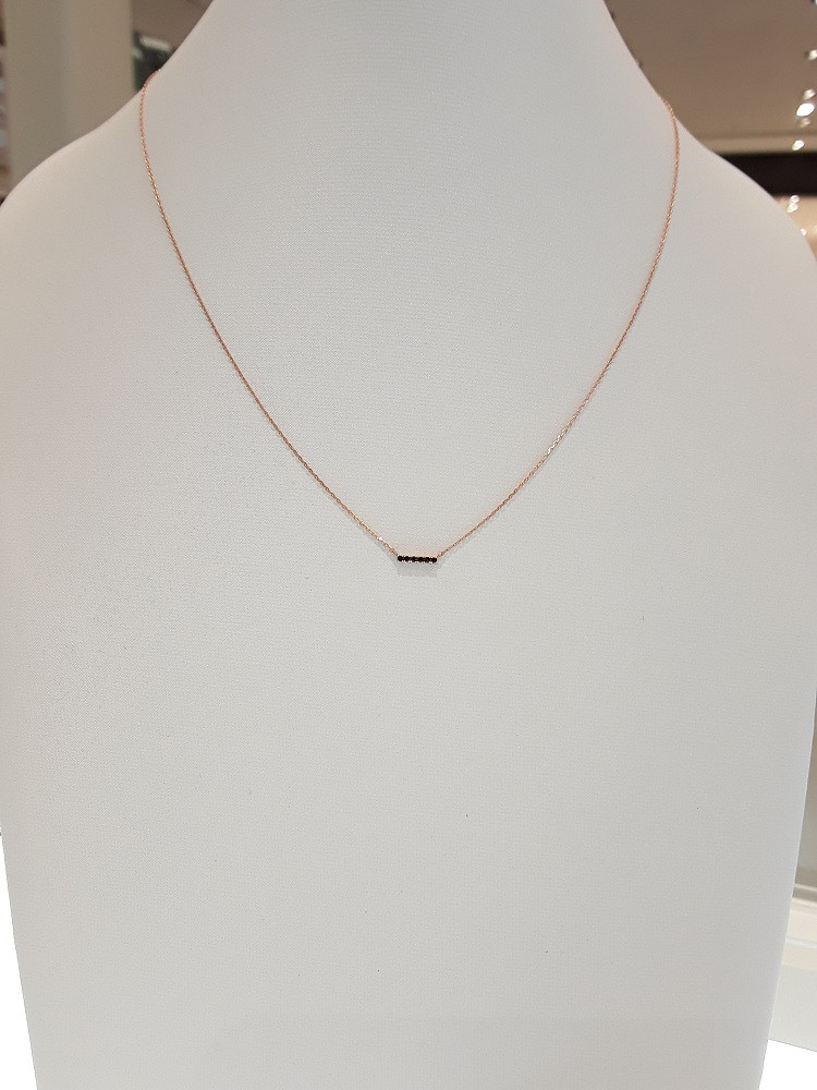 Stonehenge rose gold necklace K0800 Cozy style Sim