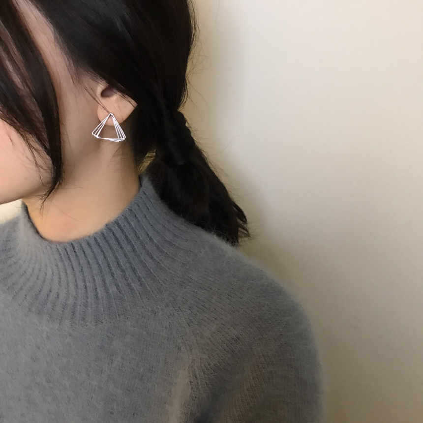 Dino Modern Drop Earrings 2color Geek Sik Dodgy St