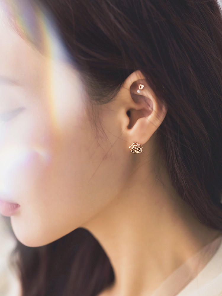 <b><p>Rubbing Than flowers you One tch earr 14k</p></b><b><p>ブルリング 花より あなた ワンタッチ イヤ 14k シンプル デイリー ピンクゴールド</p></b><br /><br /><p align='center'>