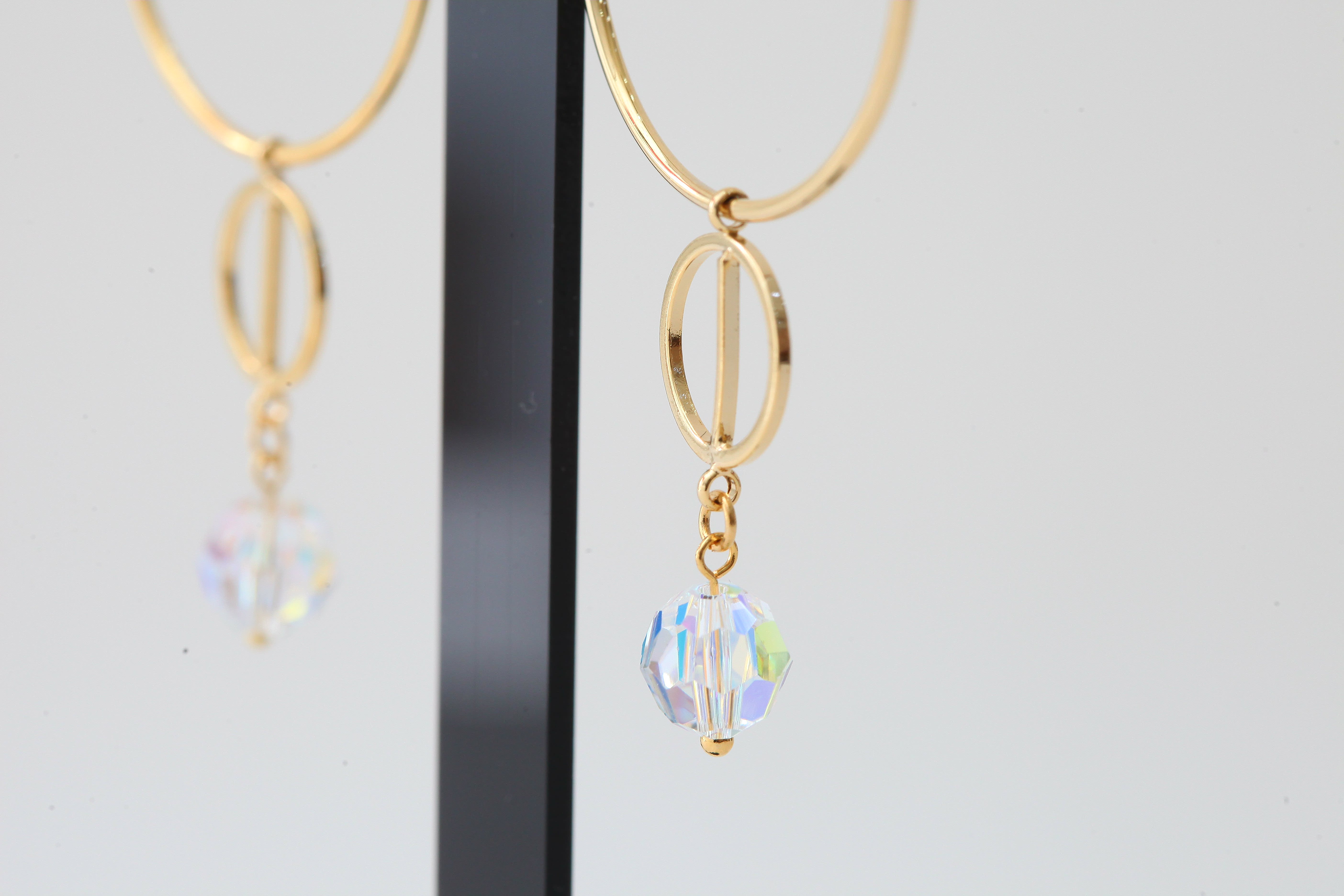 Mubas Swarovski Caraden Double Tingling Long Drop 