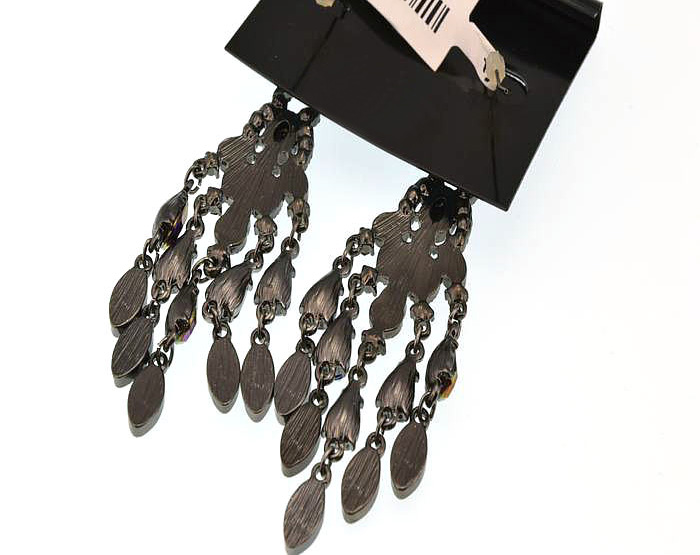 Purple Chandelier Bold Earrings Party New Year Col