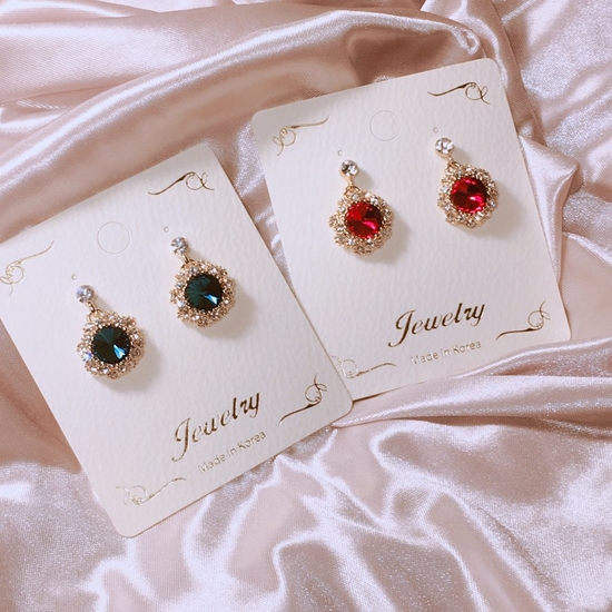 Fashionable Cubic Earrings Point Cycle Good Bling 