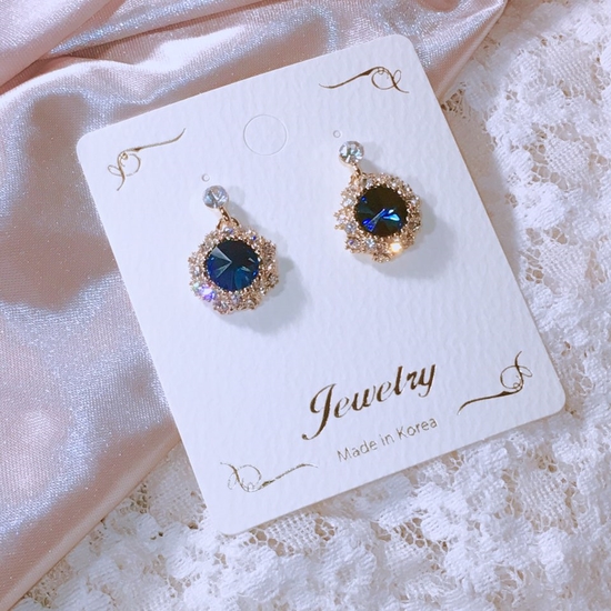 Fashionable Cubic Earrings Point Cycle Good Bling 