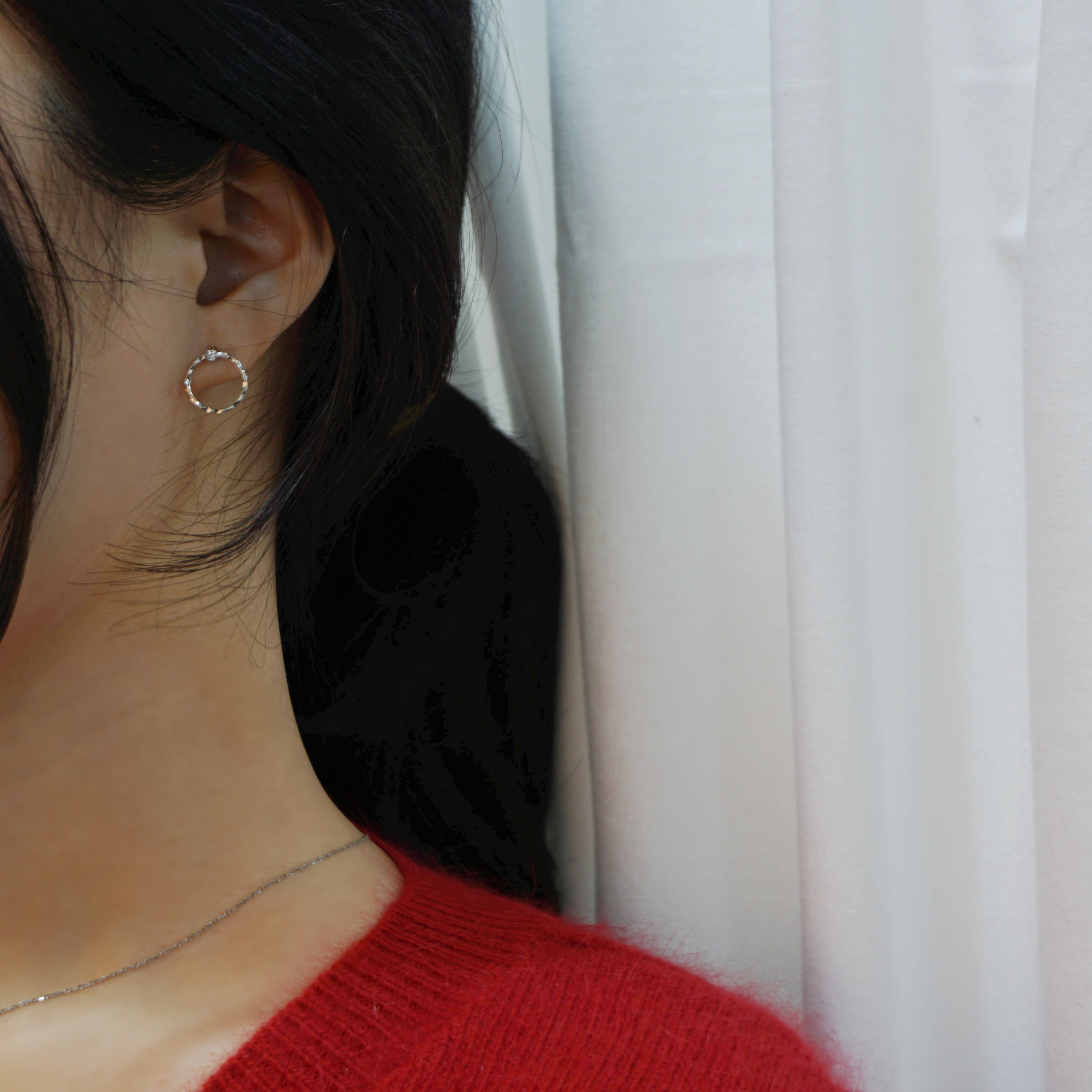 Simple earrings 10 species 3,000 yen Women's Da