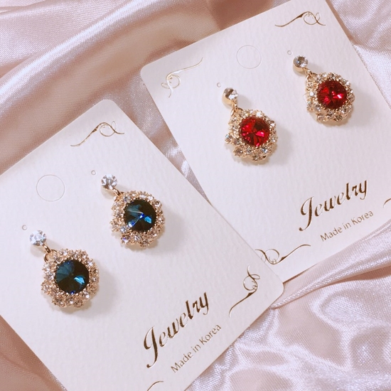 Fashionable Cubic Earrings Point Cycle Good Bling 
