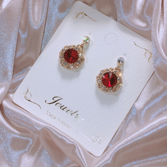 Fashionable Cubic Earrings Point Cycle Good Bling 