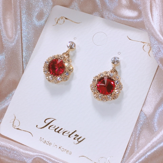 Fashionable Cubic Earrings Point Cycle Good Bling 