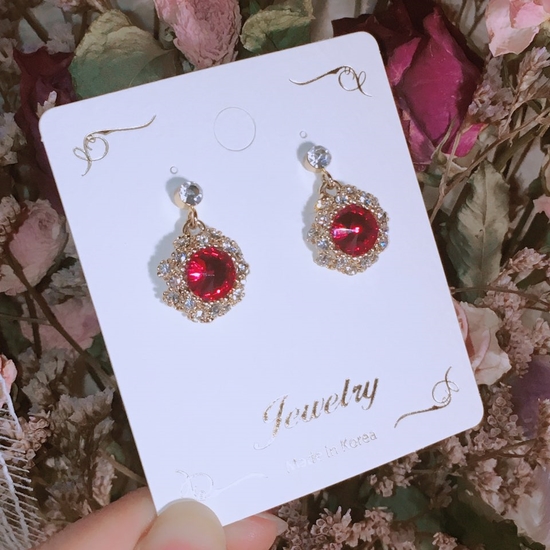 Fashionable Cubic Earrings Point Cycle Good Bling 