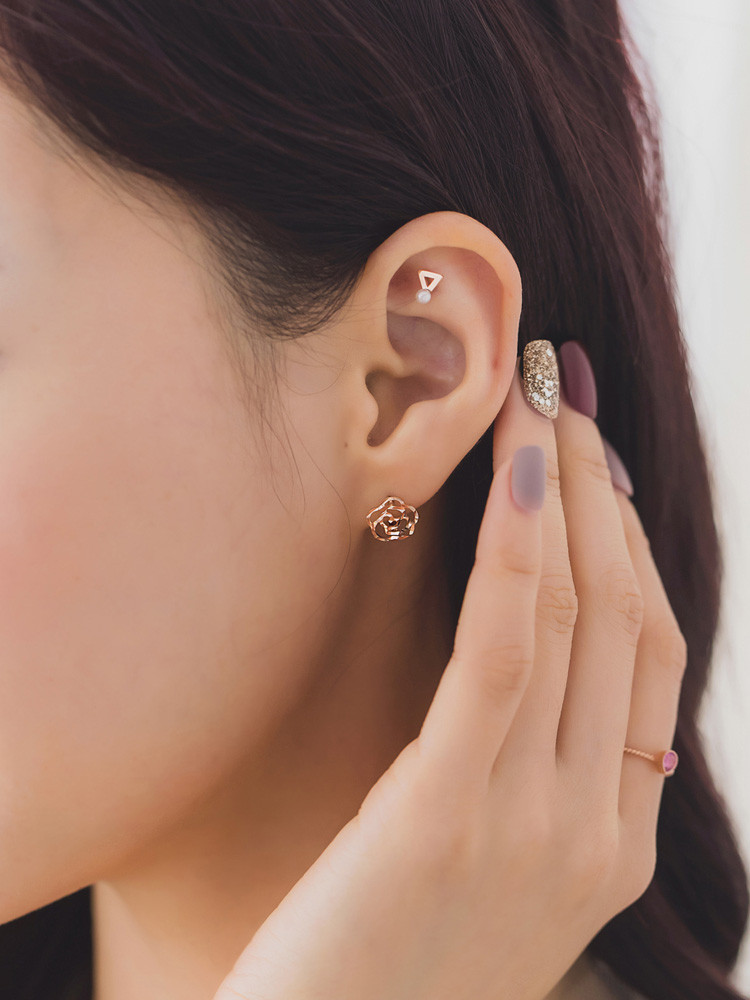 <b><p>Rubbing Than flowers you One tch earr 14k</p></b><b><p>ブルリング 花より あなた ワンタッチ イヤ 14k シンプル デイリー ピンクゴールド</p></b><br /><br /><p align='center'>