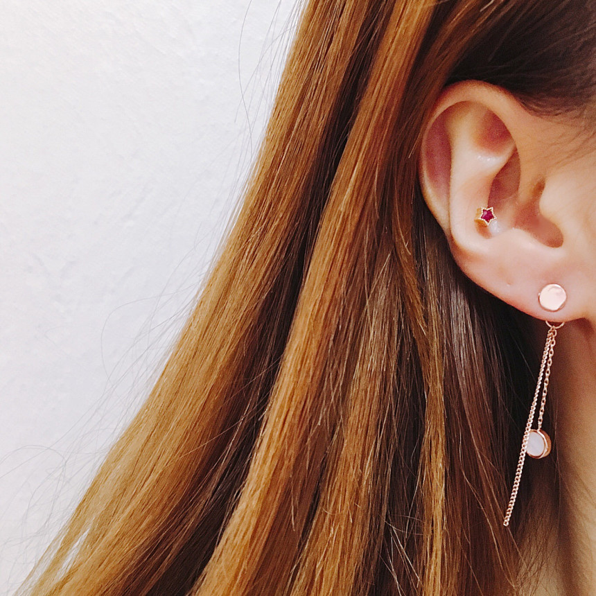 Lucie Annie Earrings 2color LKJ1006 Attractive wom