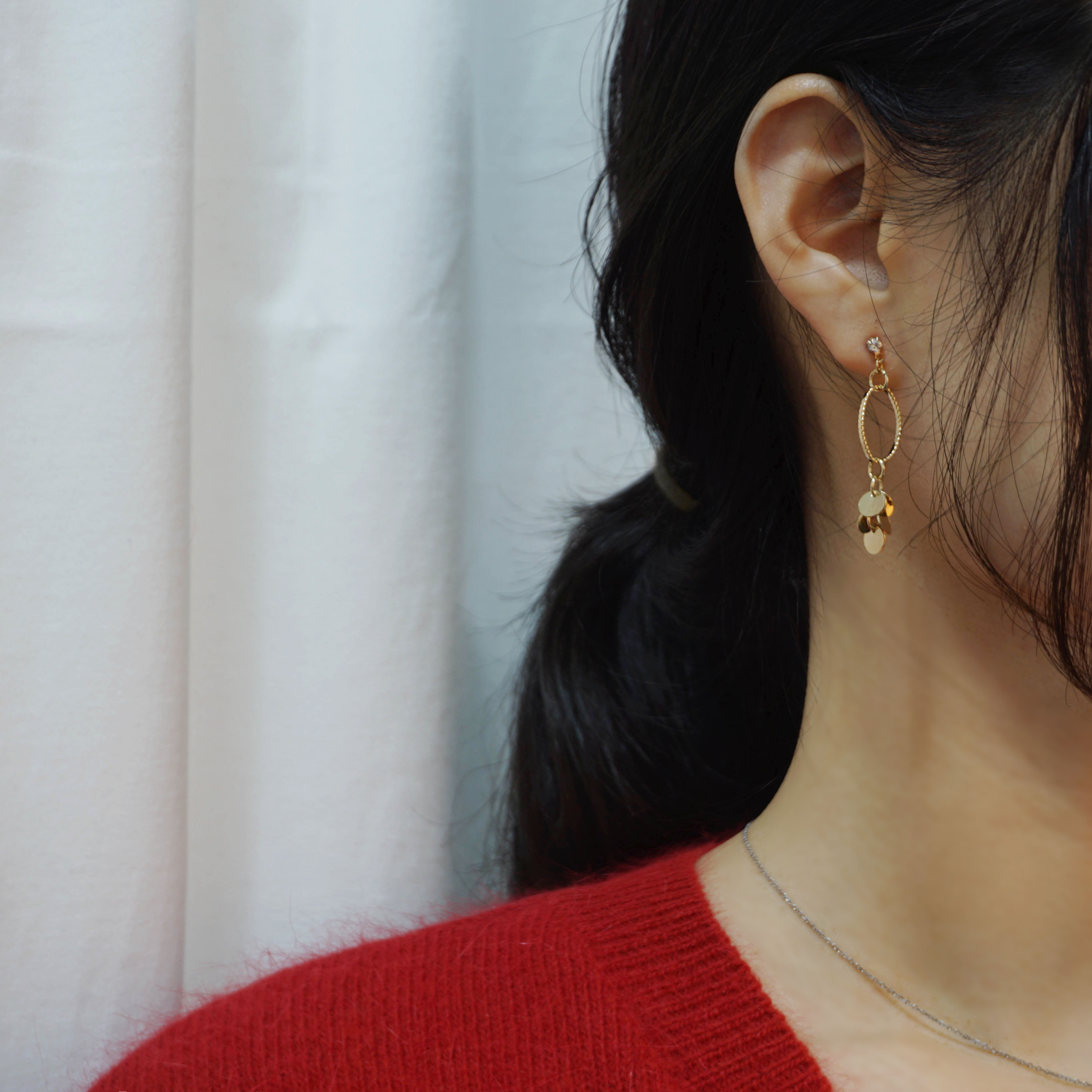 Simple earrings 10 species 5,000 won Women's gi