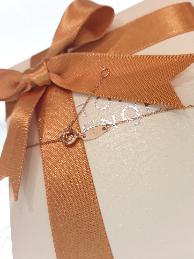 Stonehenge Rose Gold Pearl Necklace J0096 Wedding 