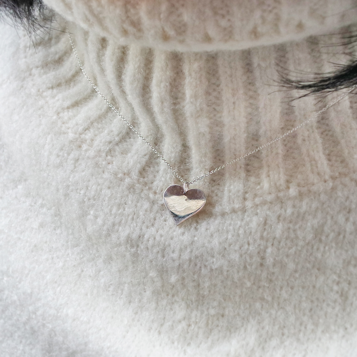 Silver gift necklace gift friendship four leaf stu