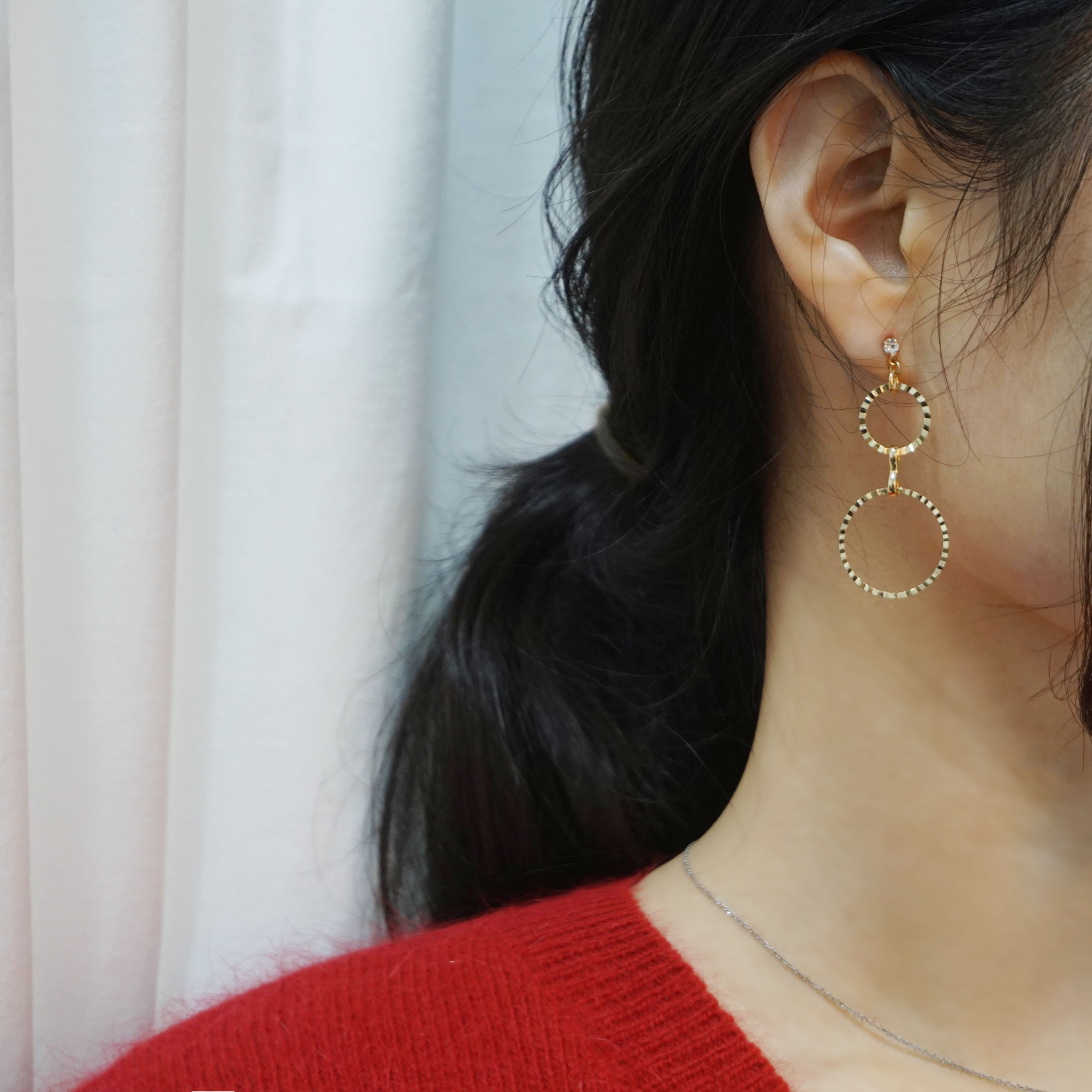 Simple earrings 10 species 5,000 won Women's gi