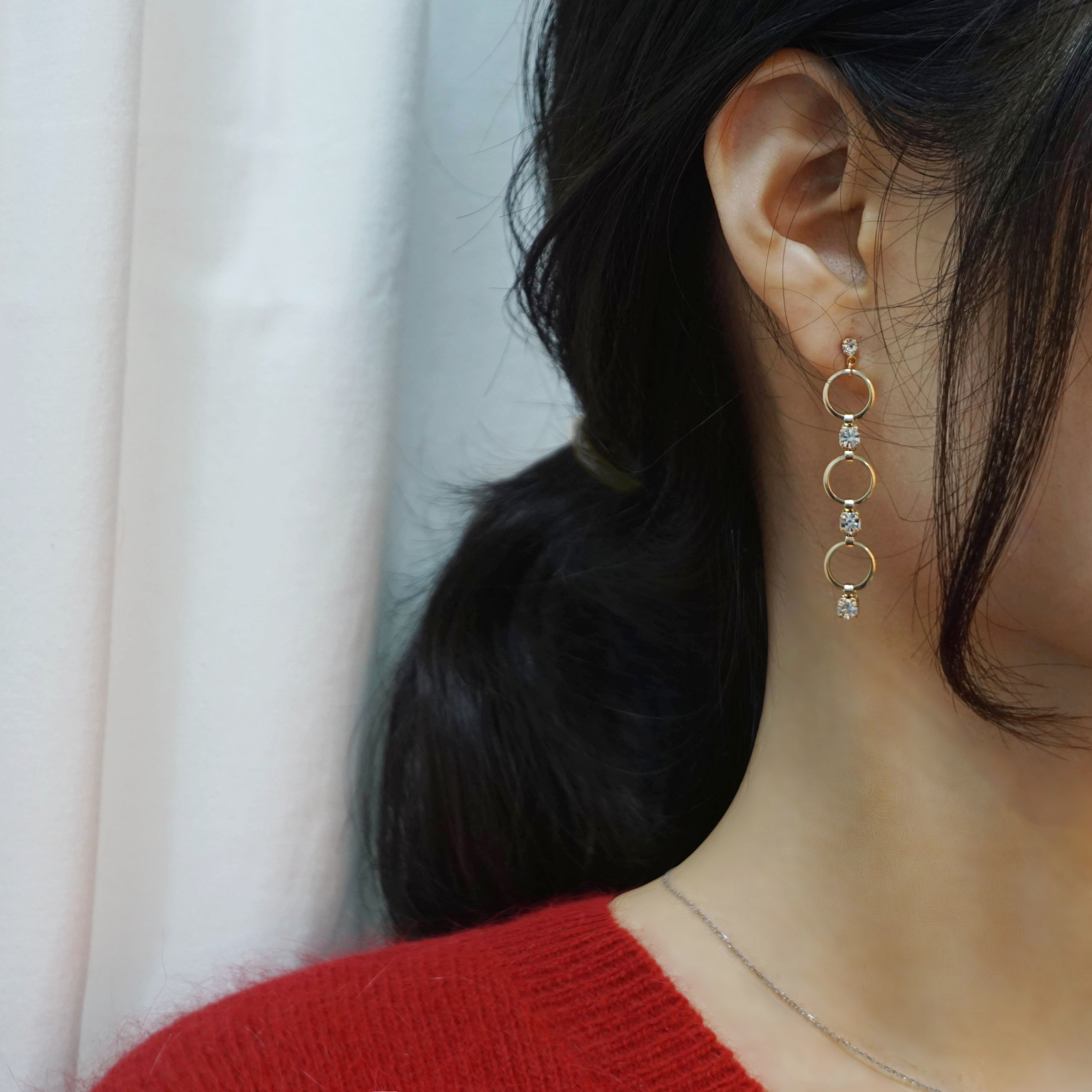 Simple earrings 10 species 5,000 won Women's gi