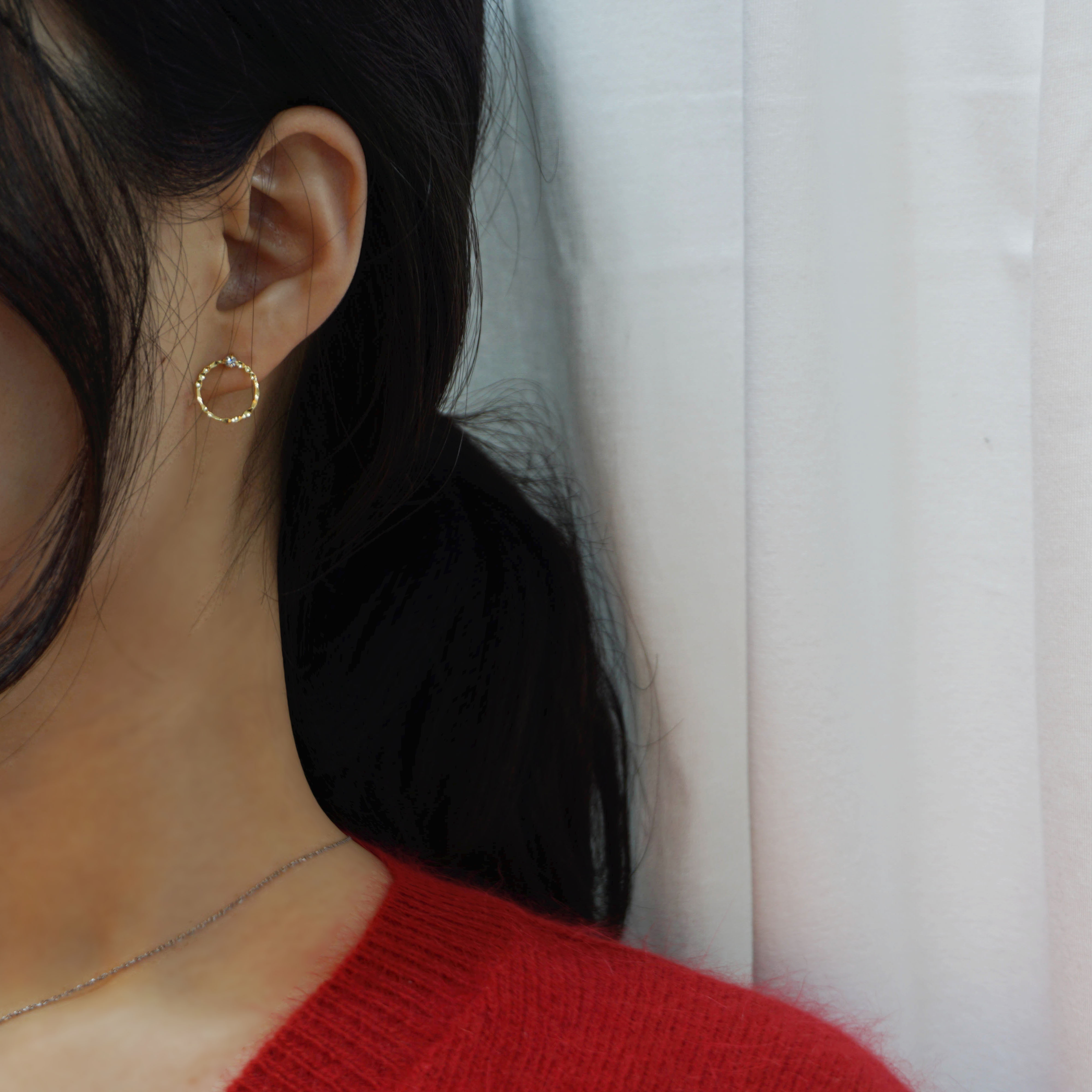 Simple earrings 10 species 3,000 yen Women's Da