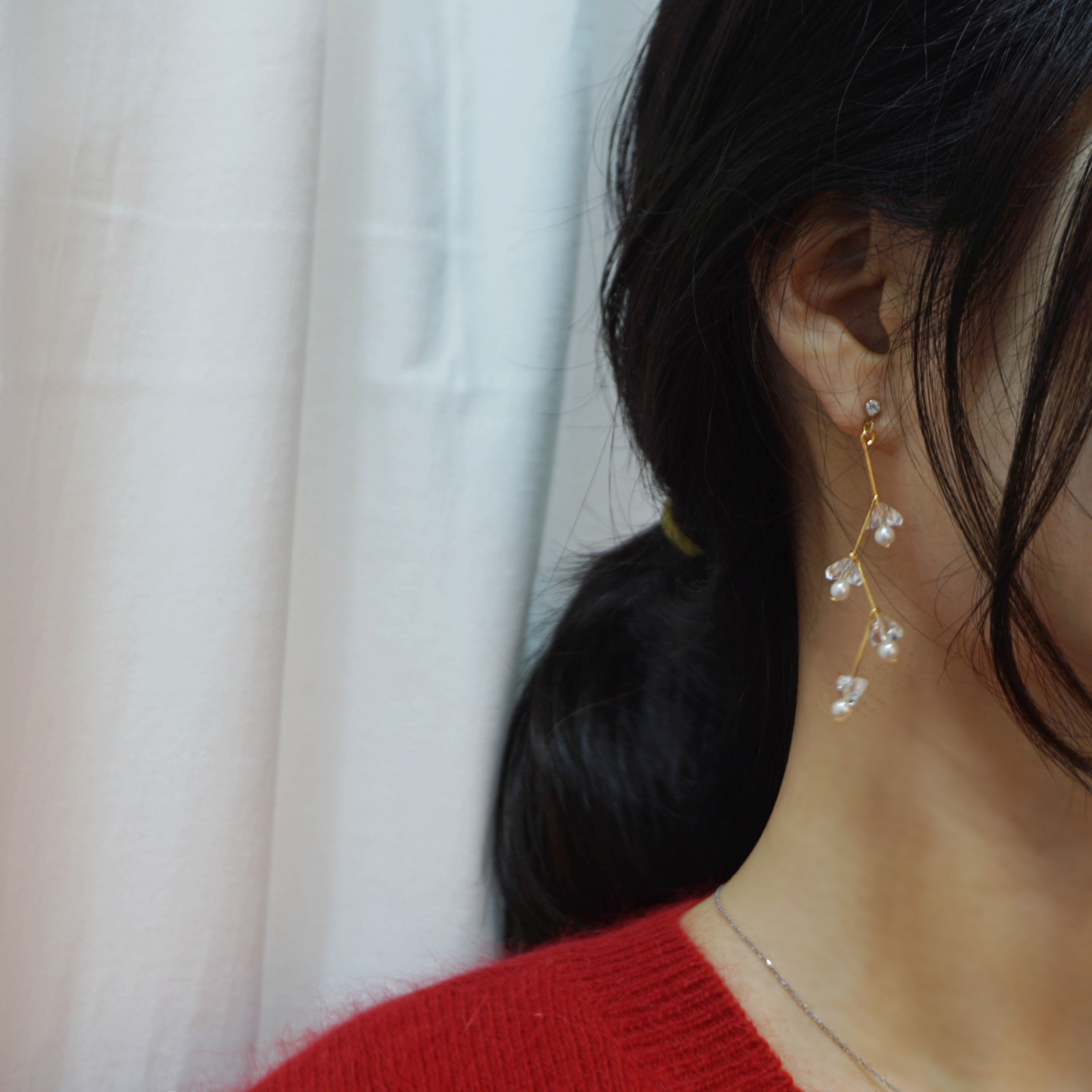 Simple earrings 10 species 5,000 won Women's gi