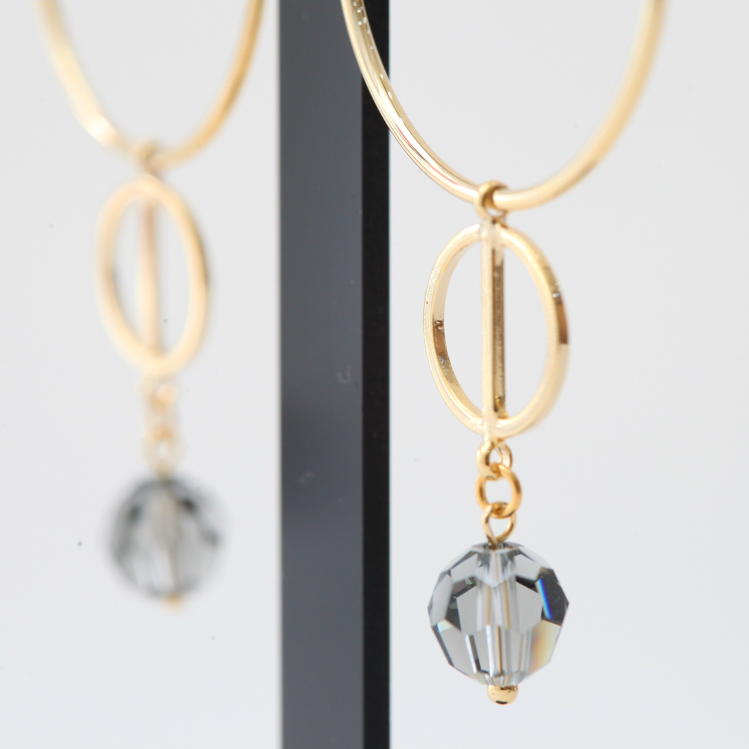 Mubas Swarovski Caraden Double Tingling Long Drop 