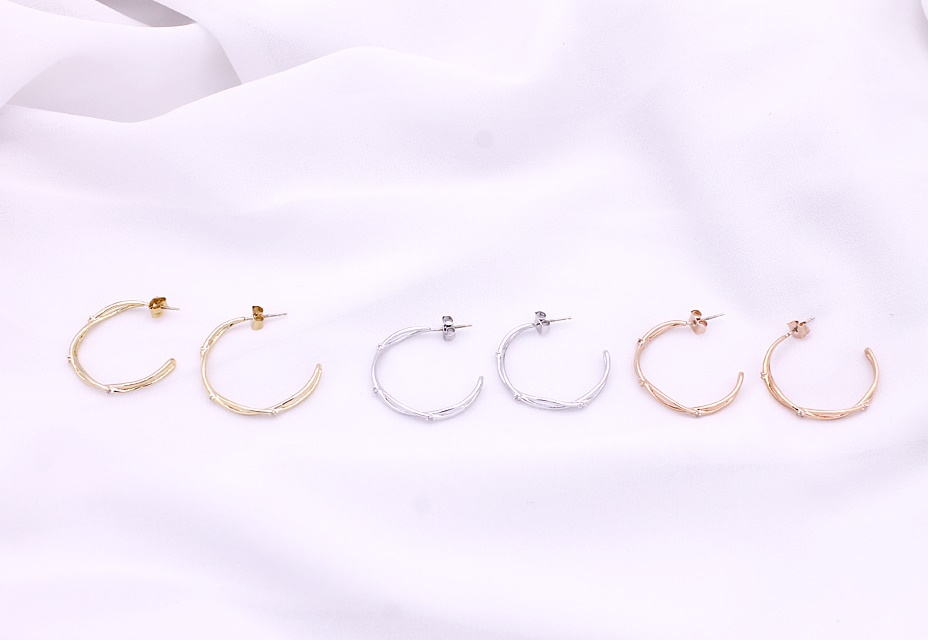 Cubic Ring Ring Twist Earrings Shin Se Kyung Suh J