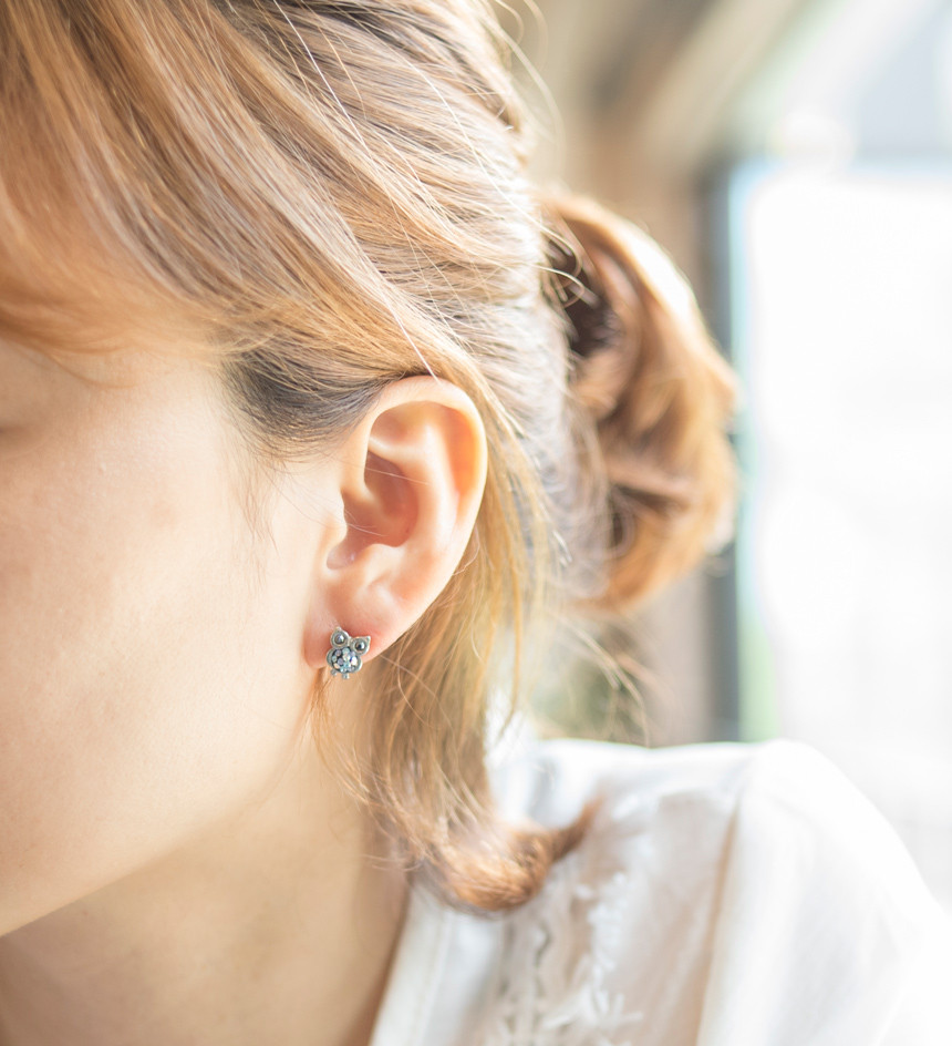 New Year gift fortune owl earrings year-end shoppi